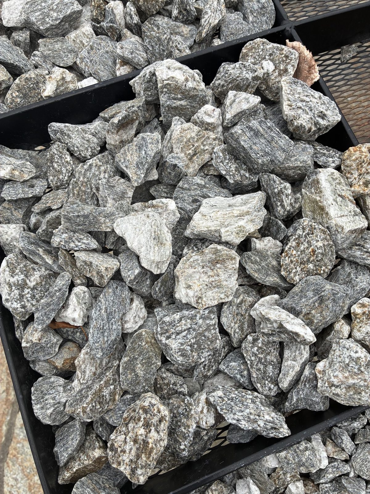 Actual landscape rock from the Rocks N Gravel yard
